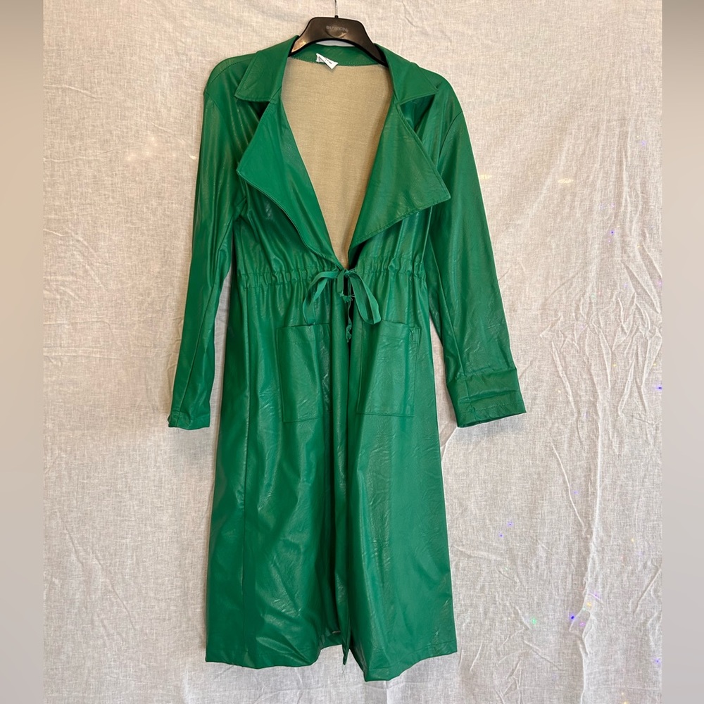 Never Worn Bobbles & Lace Green PLeather